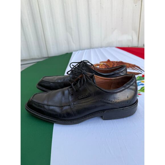 ECCO Men’s Black Leather Dress Shoes Size 44 EU (10–10.5 US) Oxford Comfort main image 10